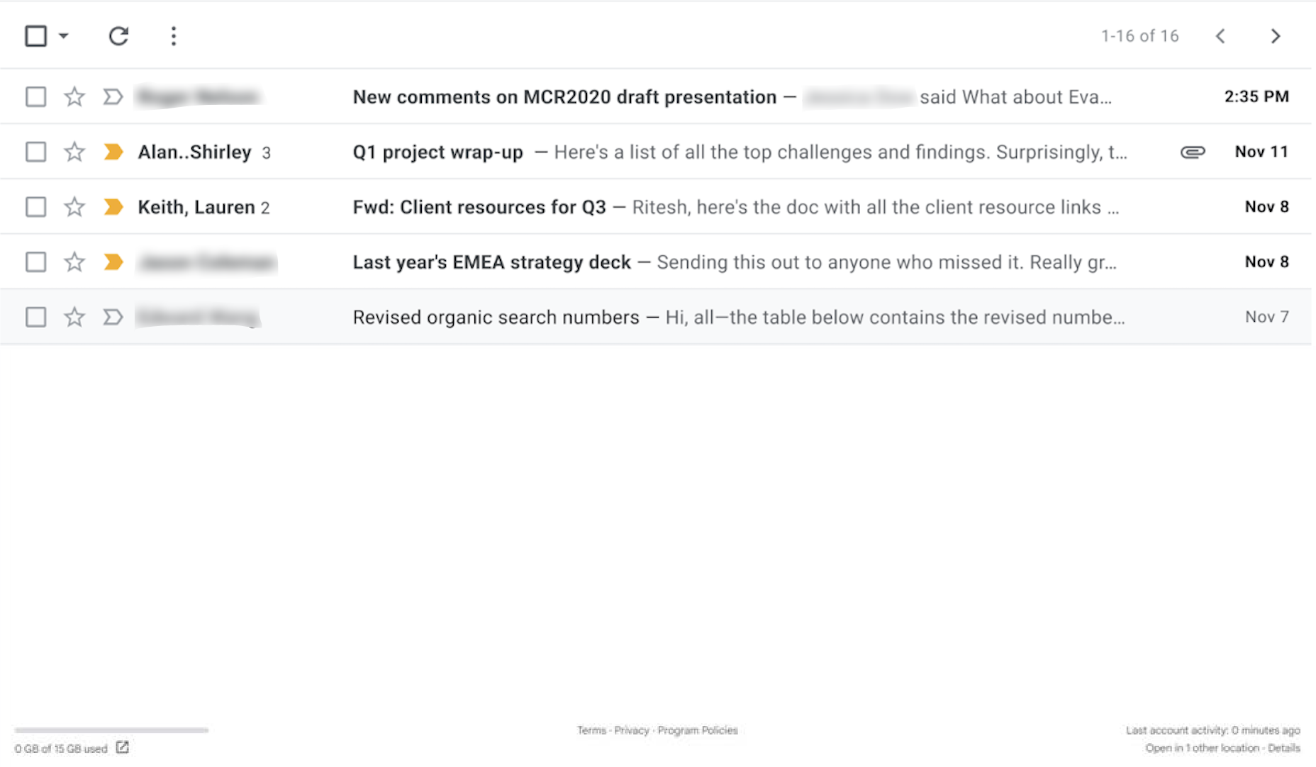 Clean inbox after InboxBlock